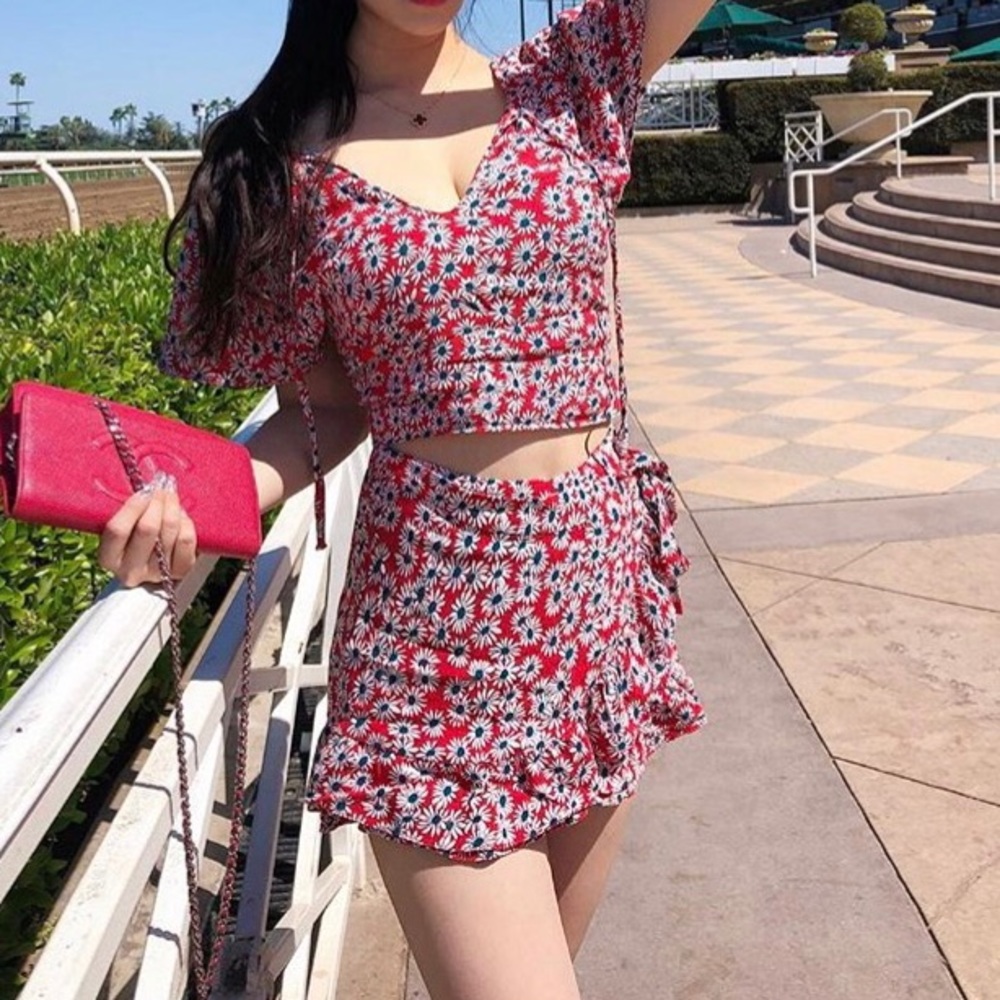 Zara TRF Daisy Floral Two Piece set